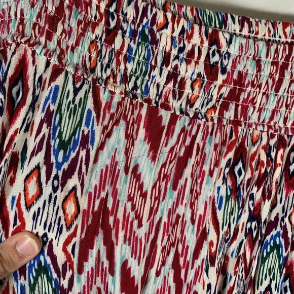 Dressbarn Westport Skirt Women’s 1X Ruffle Smoked Waist Pull On MIDI NWT - Picture 5 of 11